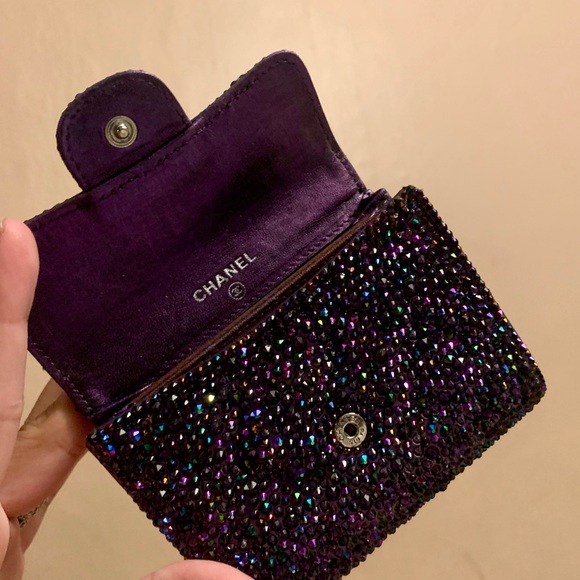 ❌TRADED❌NFS Chanel iridescent purple strassed card - Picture 10 of 13